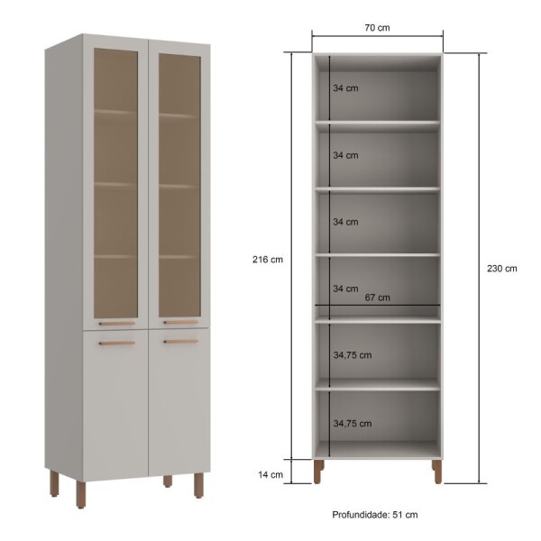 COCINA MODULADA 3.40 MT LOURO FREIJO / CINZA - SARDENHA COCINA MODULADA 3.40 MT LOURO FREIJO / CINZA - SARDENHA