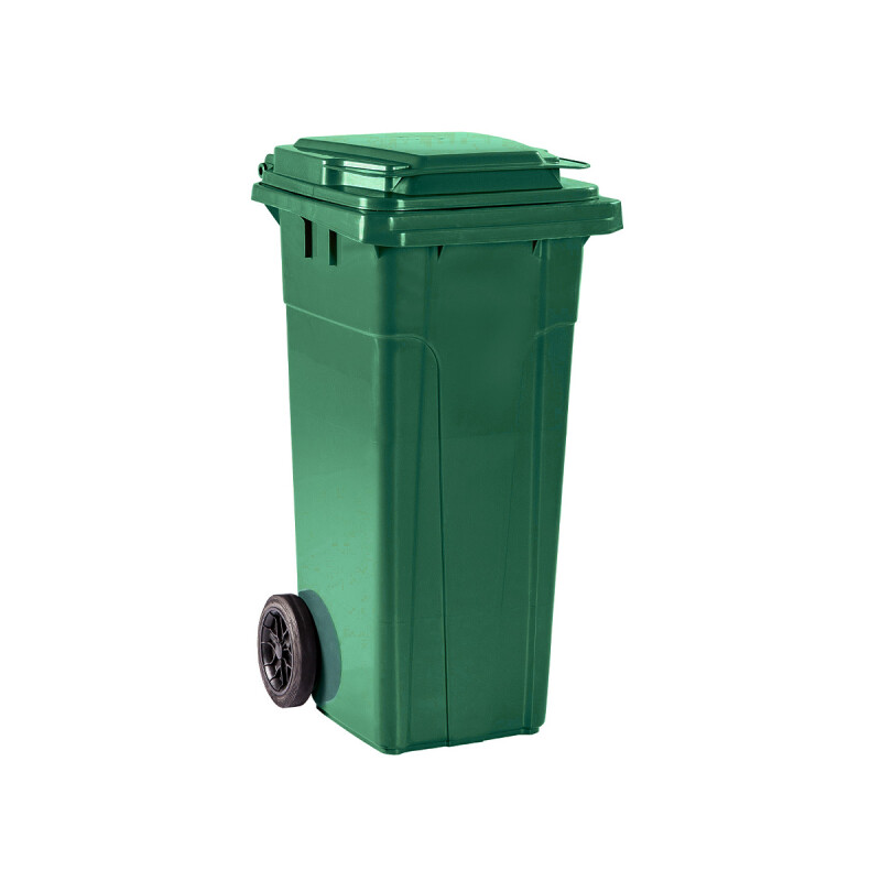 Tarro de residuos con ruedas 120 lts VERDE