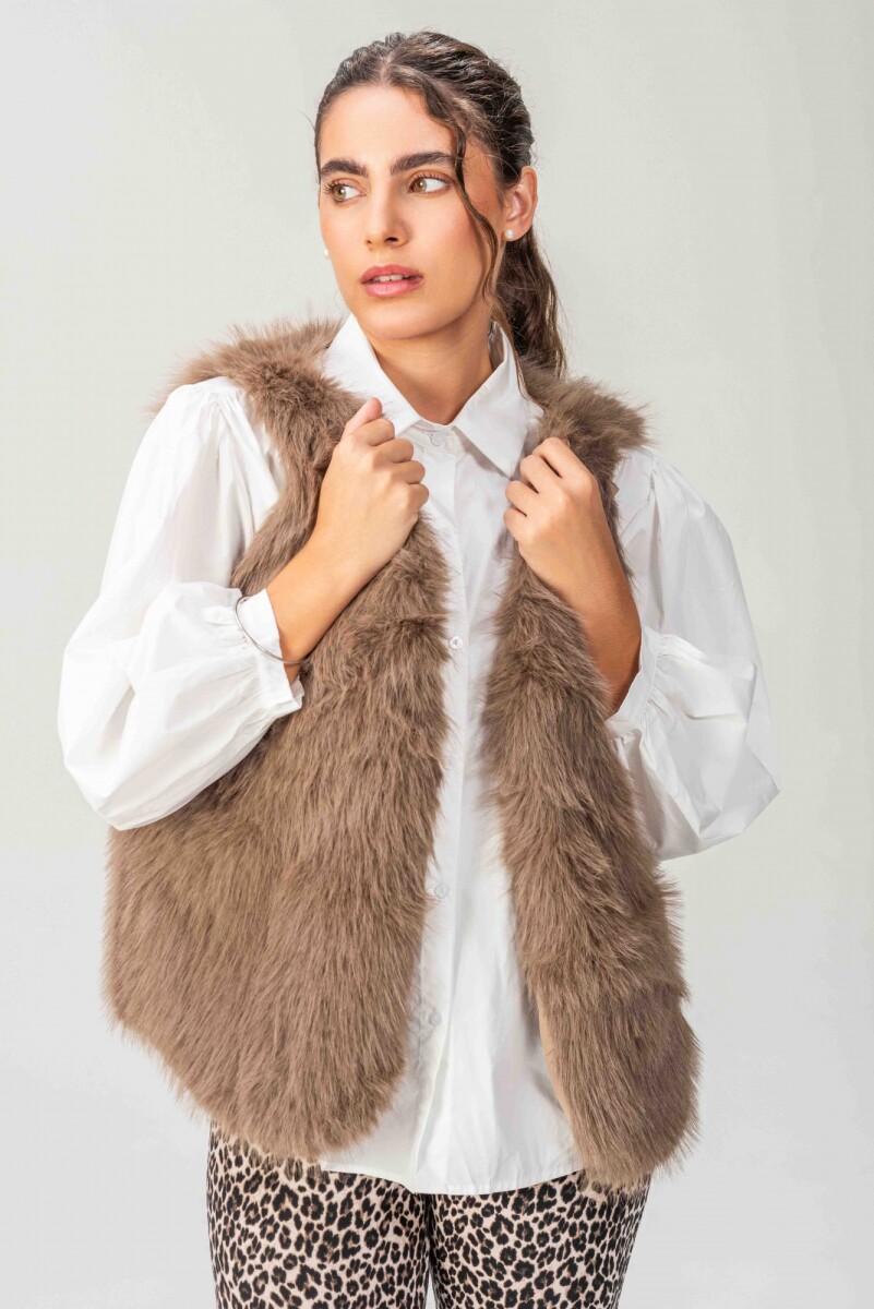 Chaleco Oso - Chocolate 