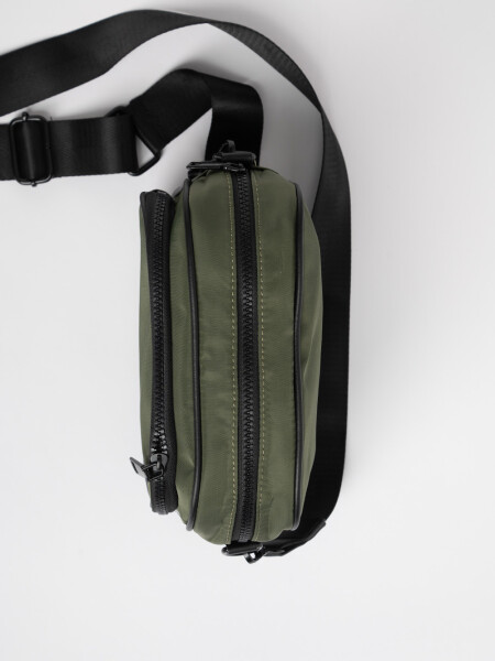 Bandolera beige Verde