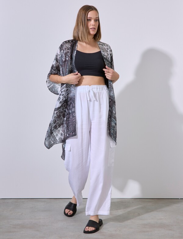 Kimono Print MULTI/GRIS