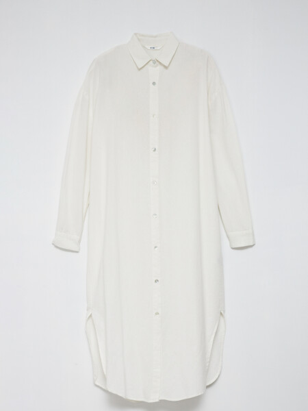 Camisa larga oversize Blanca