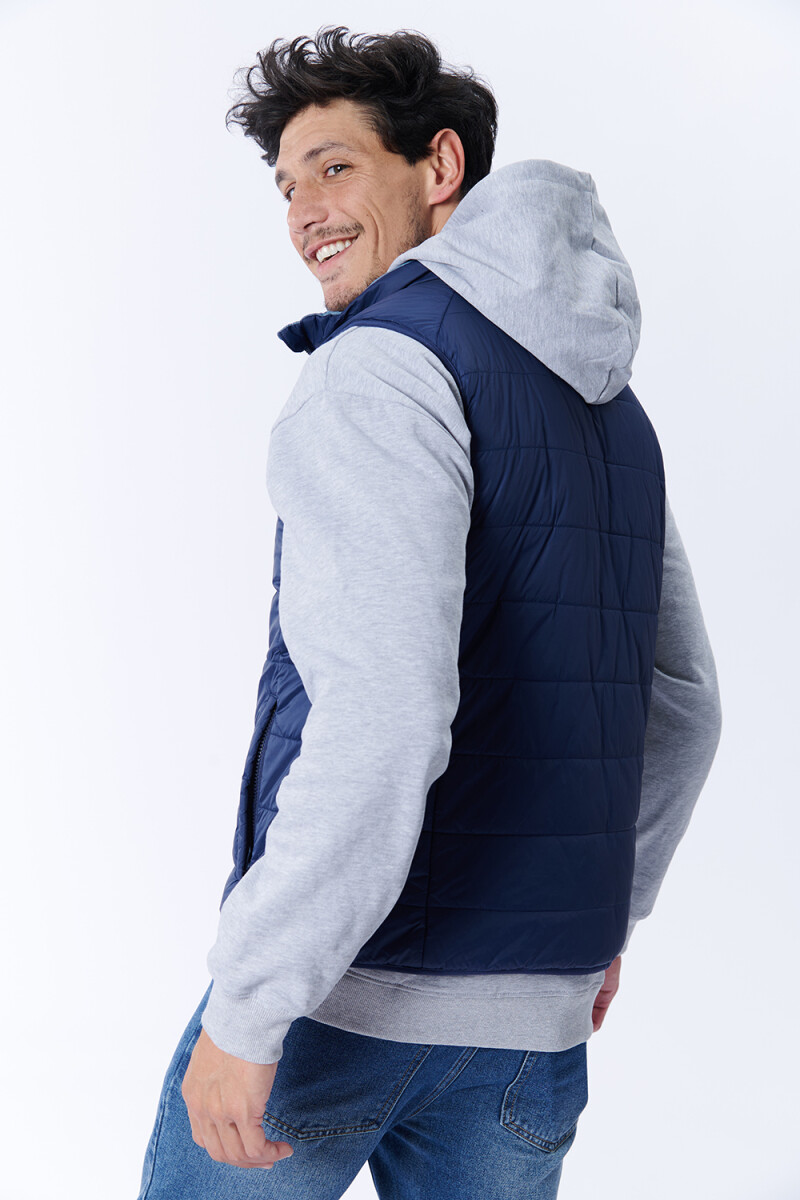 Chaleco abrigo reversible Azul