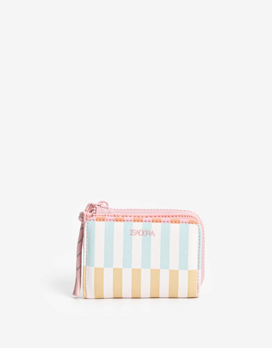 Billetera De Material Reciclado - Estampado rayas 