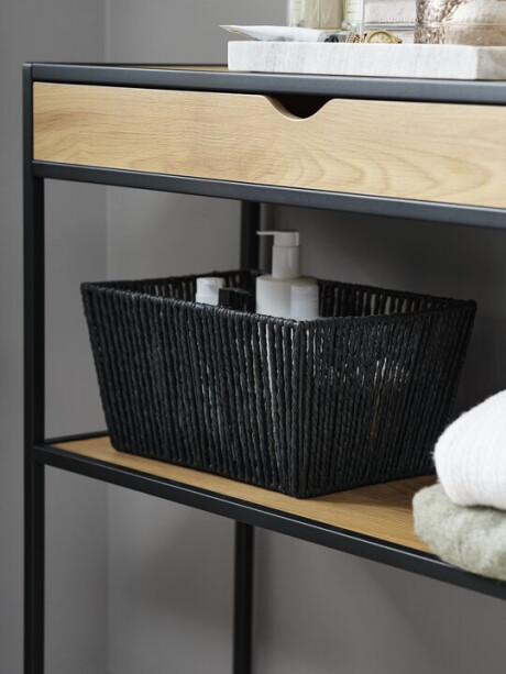 Cesta LARSEMIL W23xL33xH17 cm negra Cesta LARSEMIL W23xL33xH17 cm negra