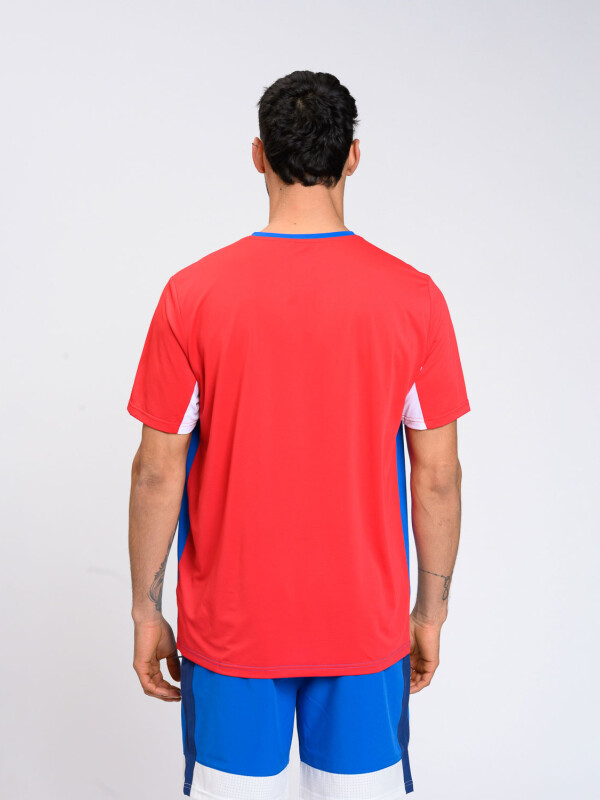 REMERA NUO Nacional Hombre Rojo, Azul Royal