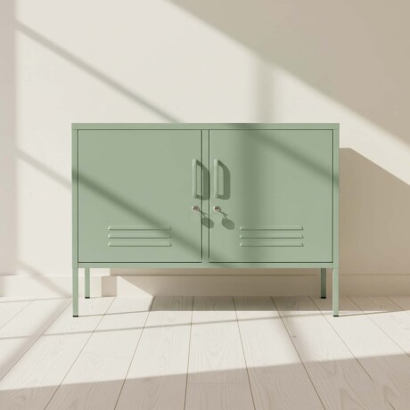 RACK PARA TV 2P METAL VERDE OLIVIA