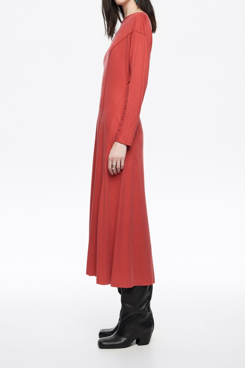 VESTIDO CUPRO Rojo