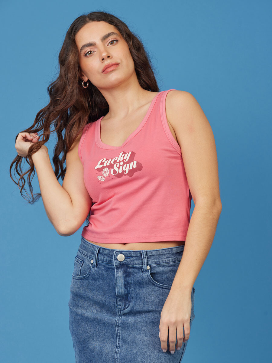 MUSCULOSA LAURY DIXIE Rosado