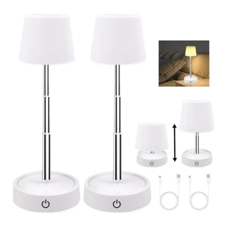Lámpara de Mesa Led Selecta 10x29cm Blanco