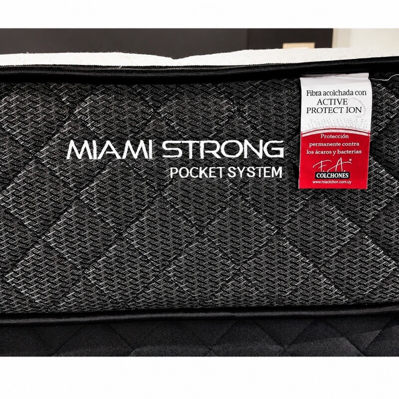 Somier Resorte Miami Strong 1 Plaza 88 x 188 x 26