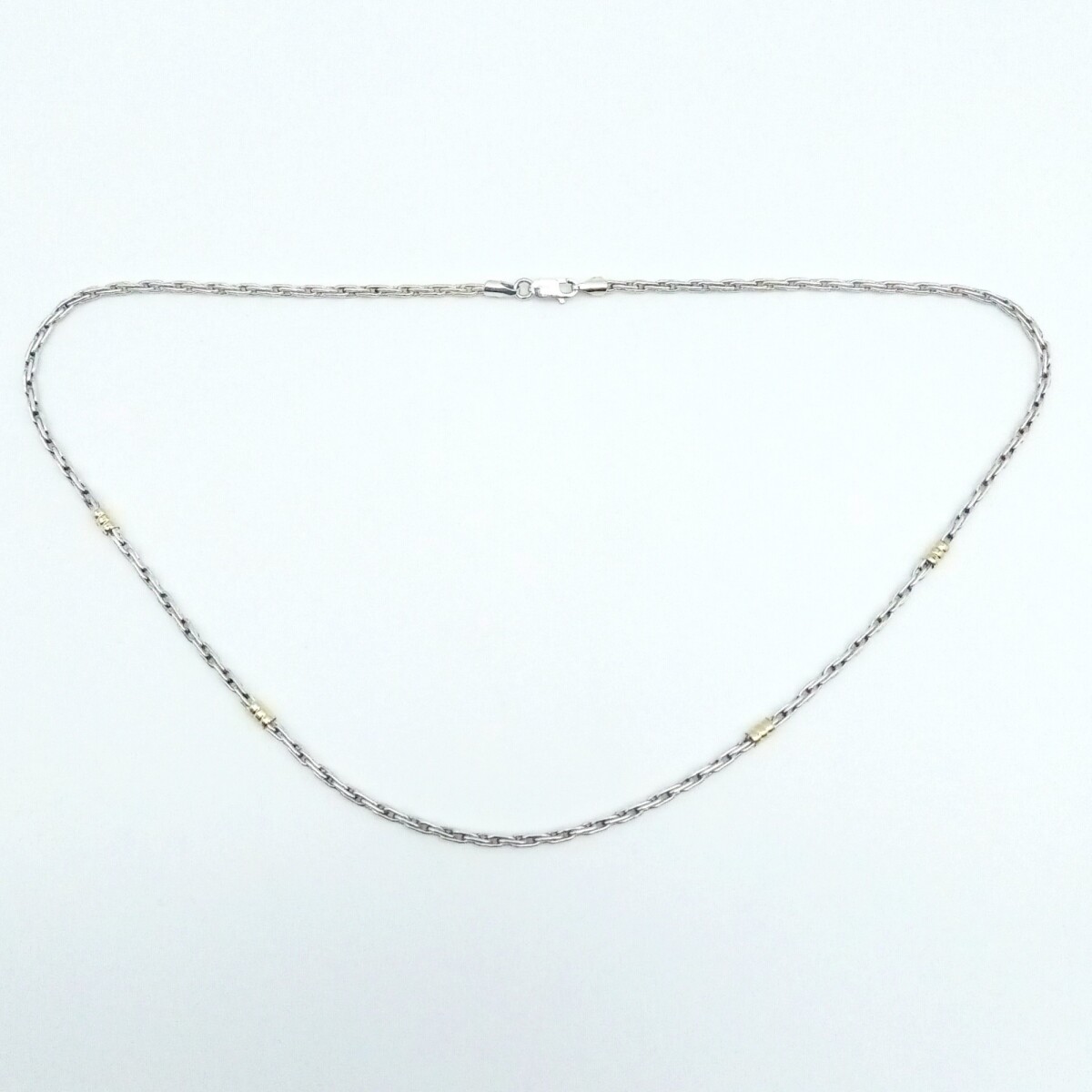 Cadena de plata 925 y double en oro 18 ktes. 