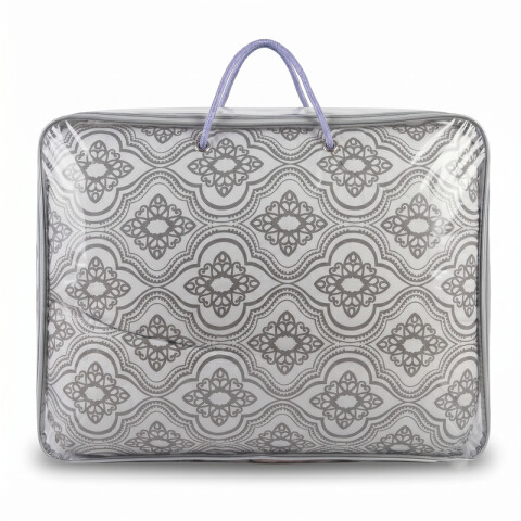 Acolchado 2 Plazas Doble Faz Microfibra Térmico 195 x 230cm - Mandala Gris Acolchado 2 Plazas Doble Faz Microfibra Térmico 195 x 230cm - Mandala Gris