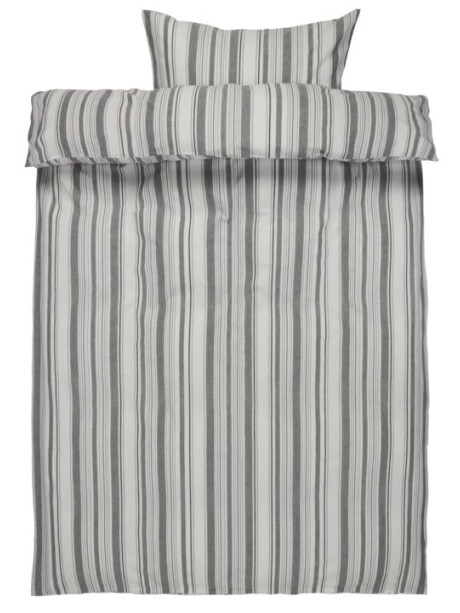 Juego funda nórdica IDA hilo teñido 155X220 blanco Juego funda nórdica IDA hilo teñido 155X220 blanco