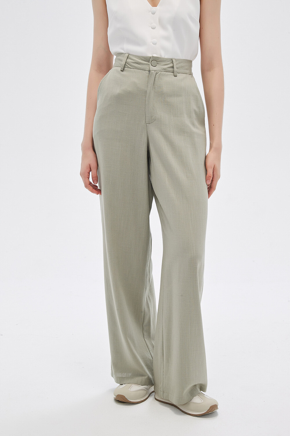 Pantalon Altova Verde Grisaceo