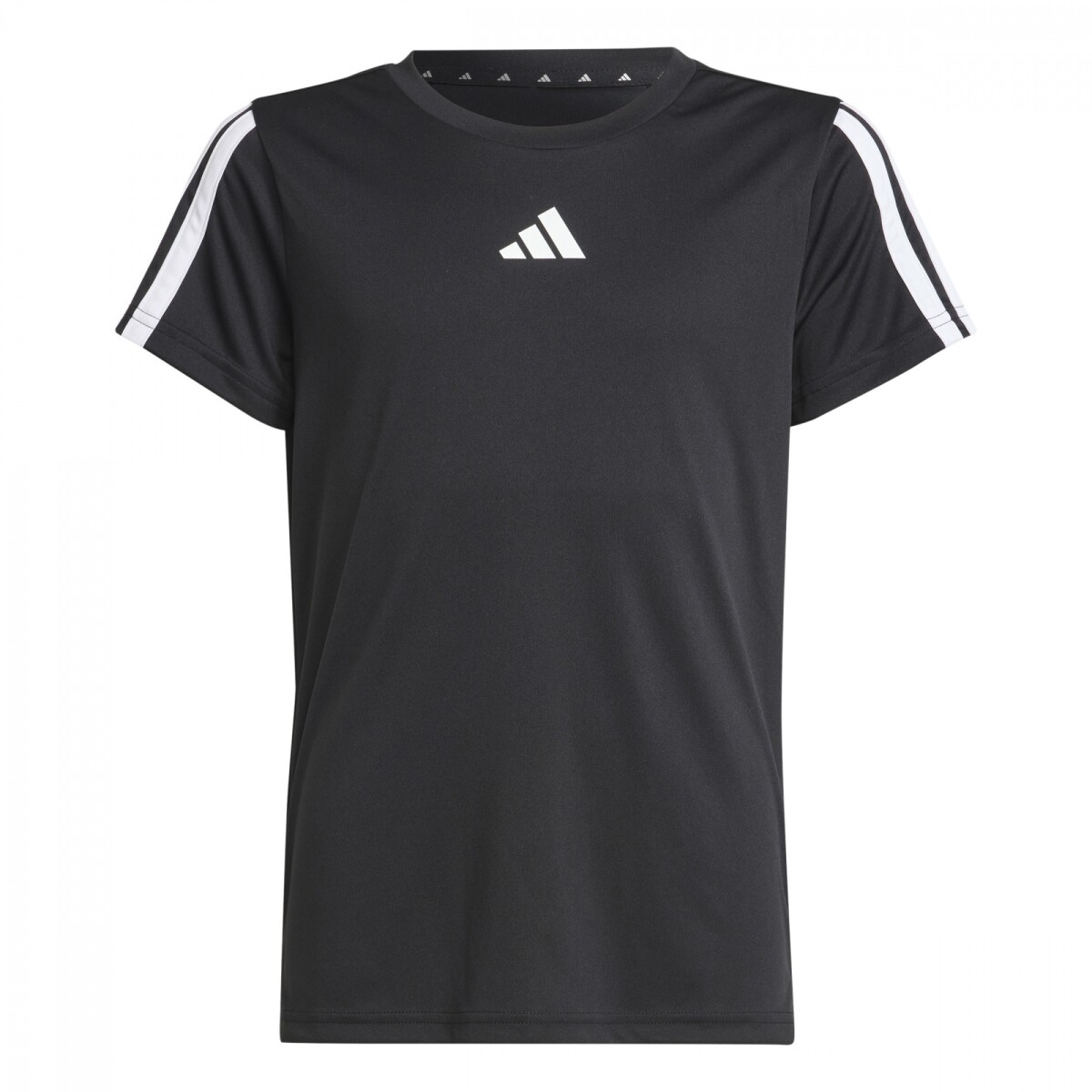Camiseta Training Essentials 3 bandas de Niña - Negro 