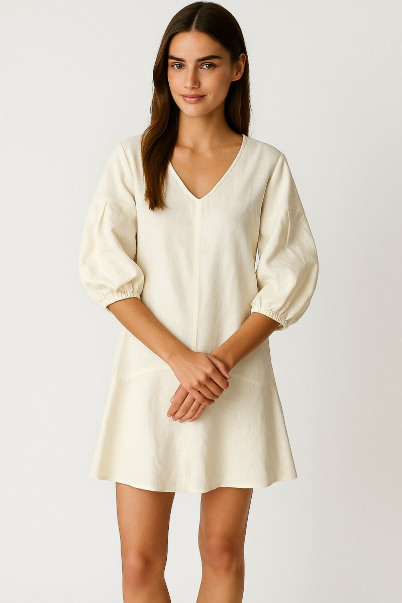 Vestido Yrelia - Marfil / Off White 