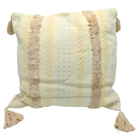 Almohadones con Decorado en Colores Beige