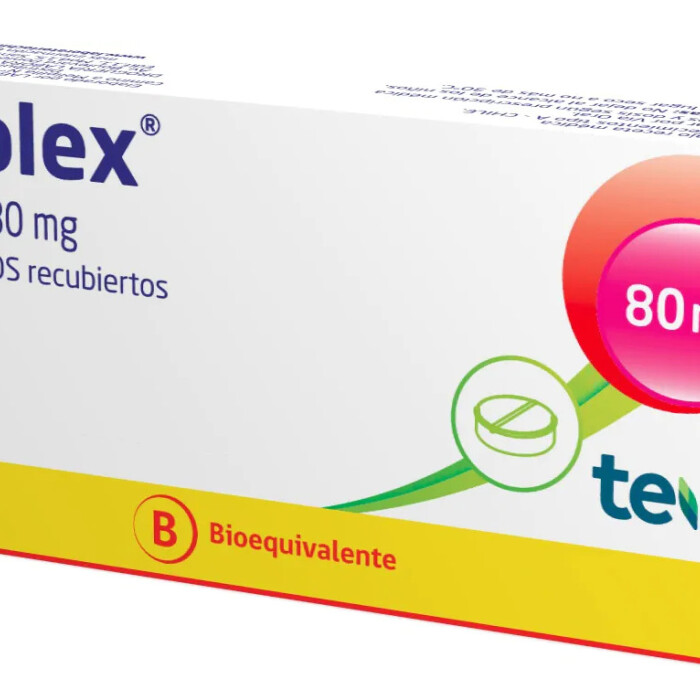 VALAPLEX 80 MG. CJ X 30 COMP. única