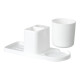 Porta cepillo dental blanco