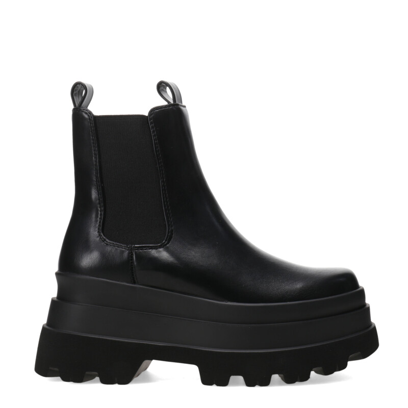 Bota de Mujer Miss Carol TRAP con elásticos Negro
