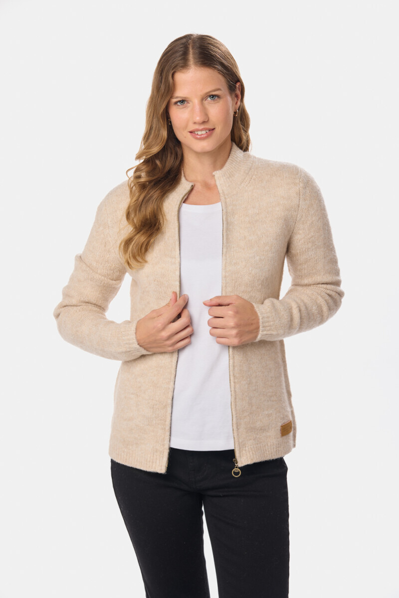 CAMPERA TEJIDA - Beige 