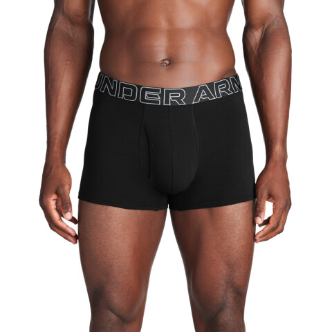 UA PERFORMANCE COTTON - SOLID 3 IN 3PK BLK