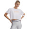 Tech Branded Crop SS-WHT WHT-100