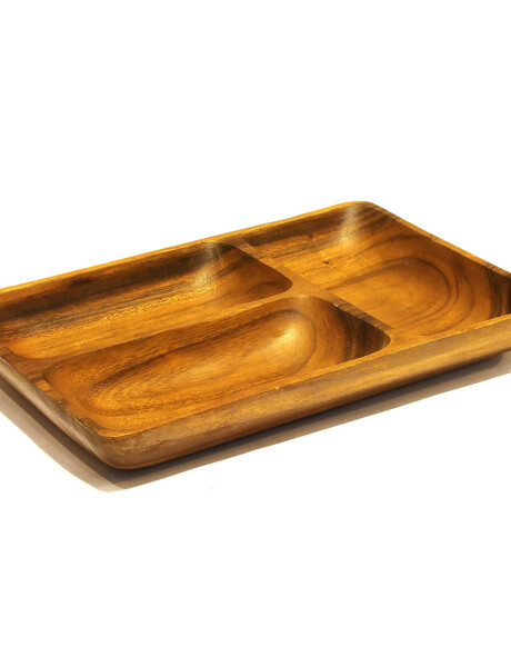COPETINERO RECT. 3 DIVISIONES MADERA 31X20.5X4CM COPETINERO RECT. 3 DIVISIONES MADERA 31X20.5X4CM