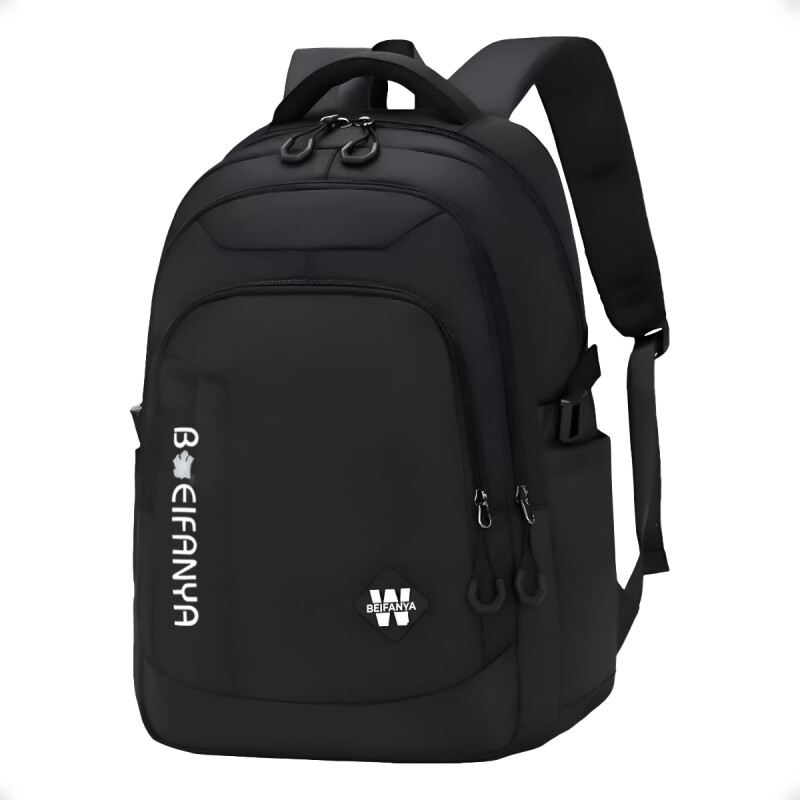 Bolso Mochila Escolar Liceo facultad y Viaje Impermeable Negro