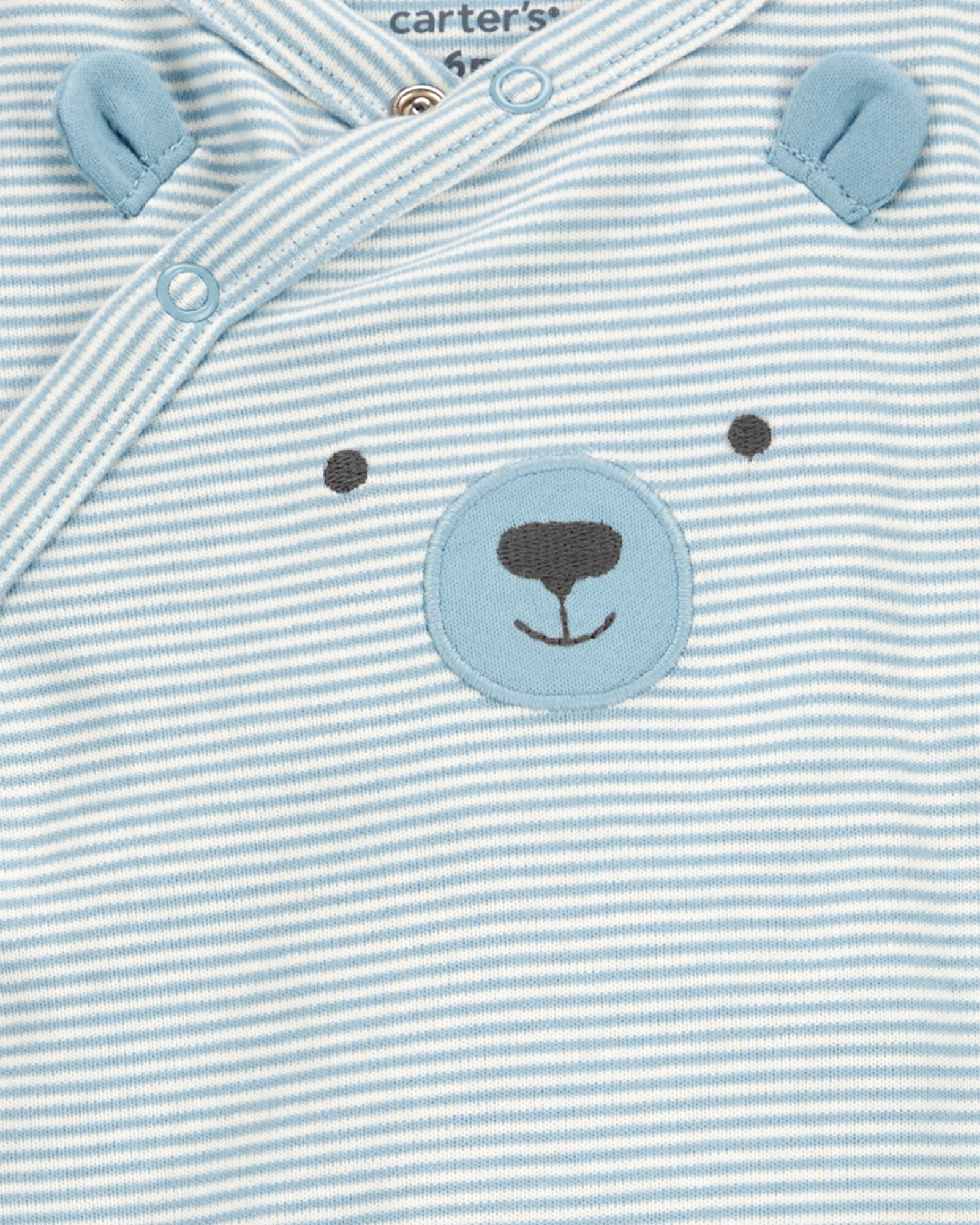 Pijama uno pieza de algodón, con pie, diseño osito Pijama uno pieza de algodón, con pie, diseño osito