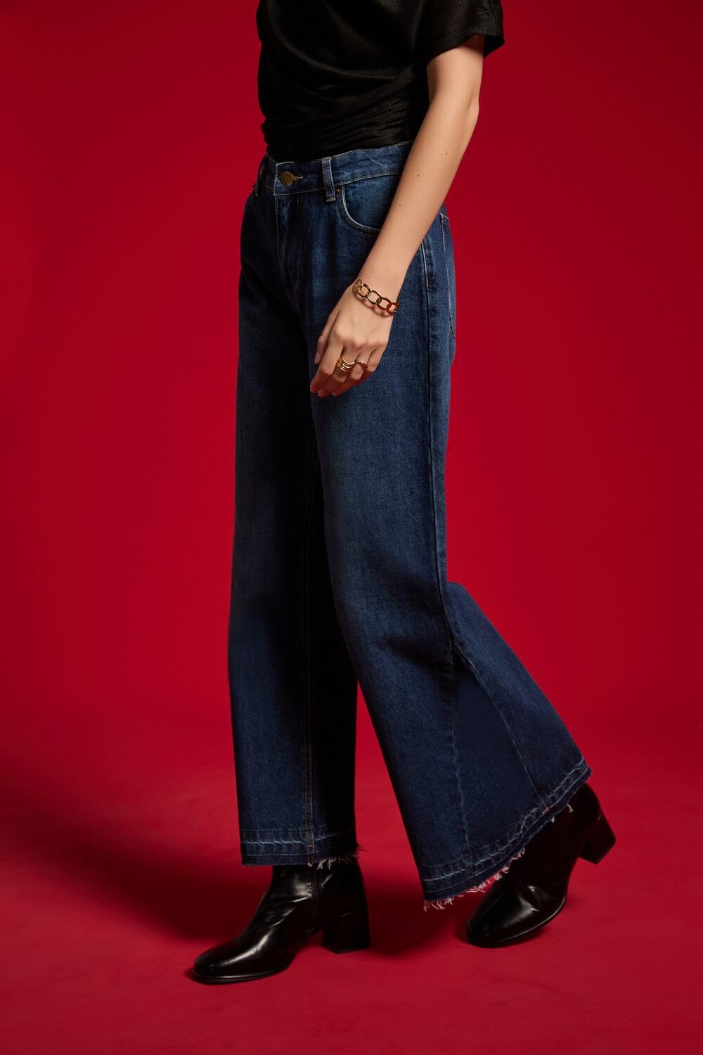 Pantalon Fantina Azul Grisaceo