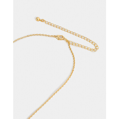 Cadena Corta Con Dije Bañado En Oro Dorado