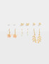 Aros Sets Mariposas Set De Aros Con Mariposas - Dorado
