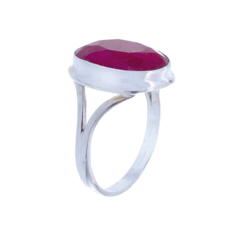Anillo de plata 925 y Raíz de Rubí Anillo de plata 925 y Raíz de Rubí