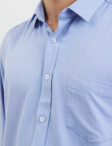 012581 CAMISA HARRINGTON LABEL Azul