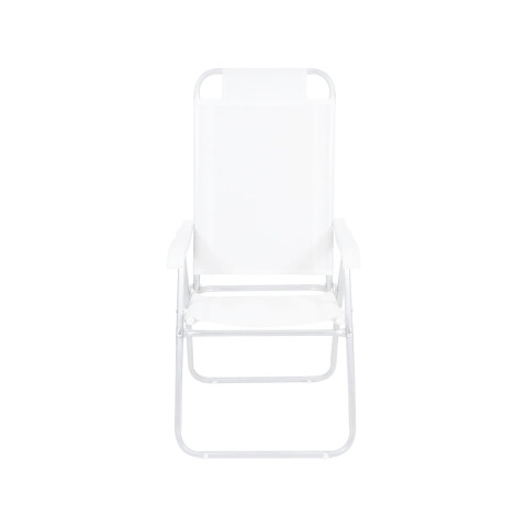 Silla Plegable de Aluminio 4 Posición Blanco