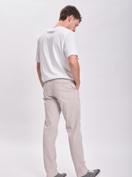 Pantalón chino Gris Claro