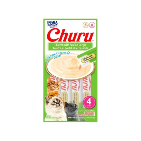 Churu de Pollo con Vieira 56 Gr (4 unidades) Churu de Pollo con Vieira 56 Gr (4 unidades)