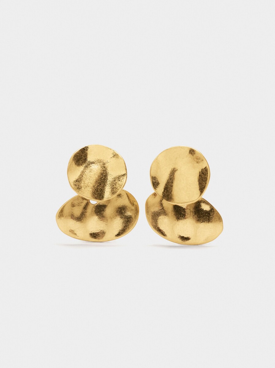 Pendientes Cortos Redondos - dorado 