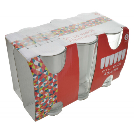VASO VIDRIO X6PCS VASO VIDRIO X6PCS