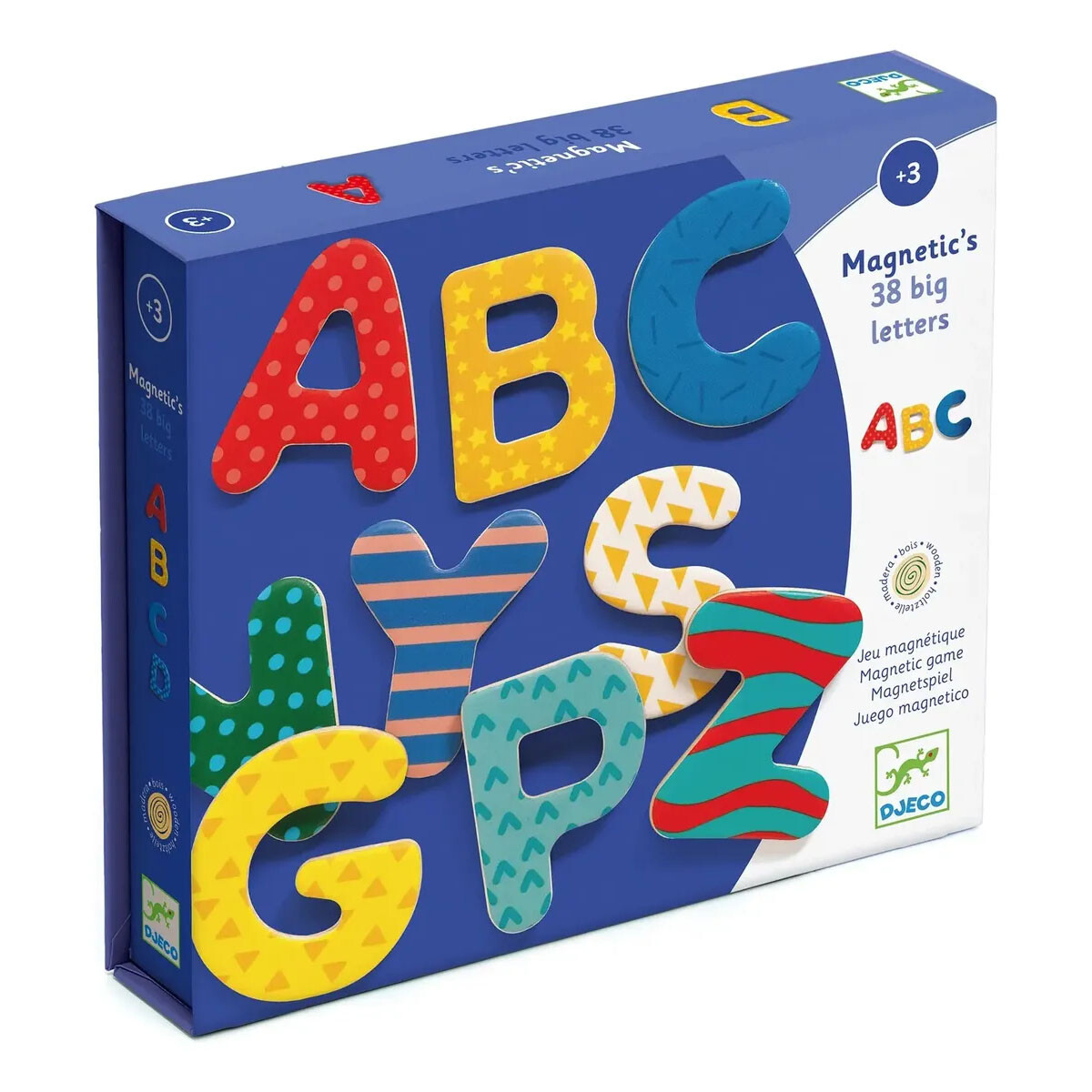 Juego Madera Magnético 38 Letras Djeco 