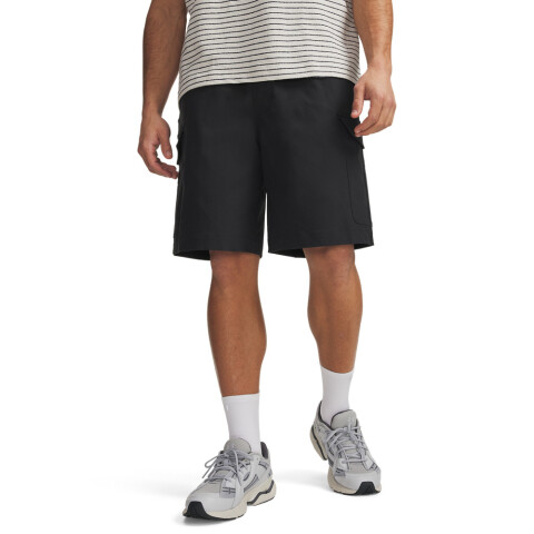 UA Icon Woven Cargo Short-BLK BLK-001