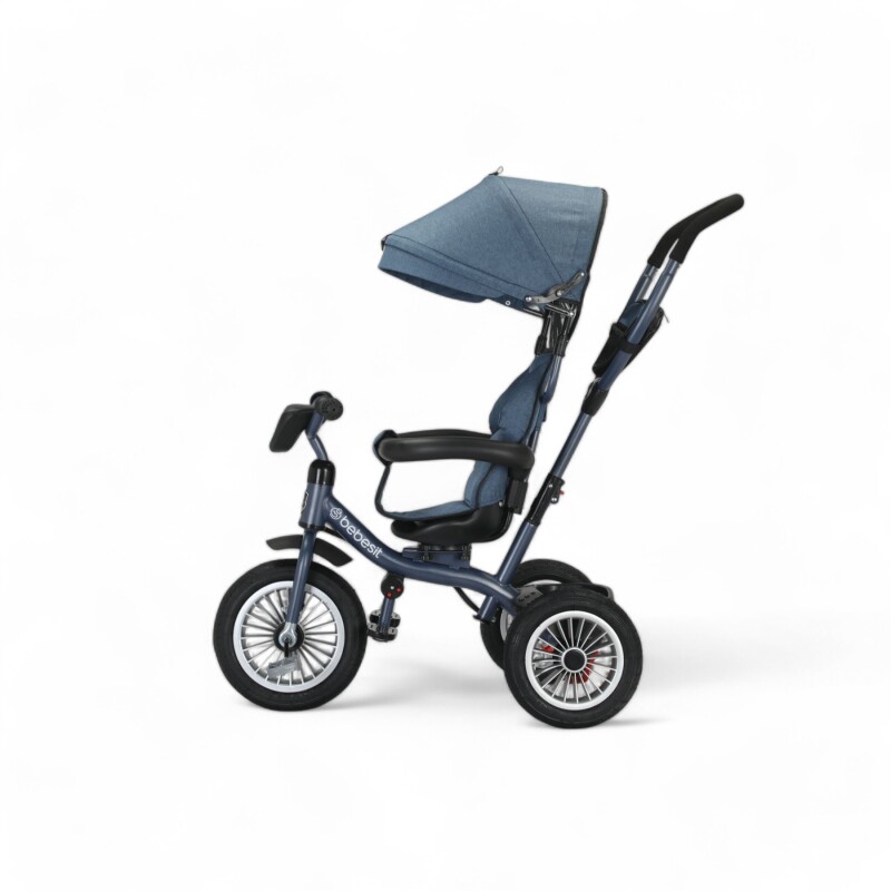 Triciclo 360º Deluxe Bebesit Gris y Negro Triciclo 360º Deluxe Bebesit Gris y Negro