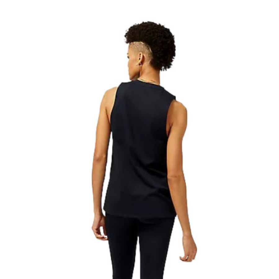 Musculosa de Mujer New Balance Relentless Heathertech Tank Negro