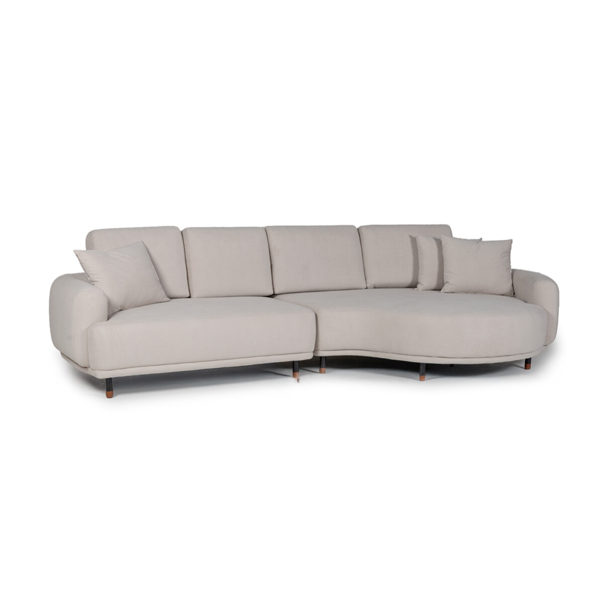 Rinconera Equilibrio - Tela Microfibra - Chaise derecho - TC2029 (Tostado) 