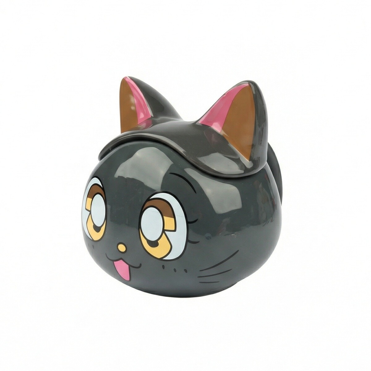 TAZA CON DISEÑO DE GATO CON TAPA 