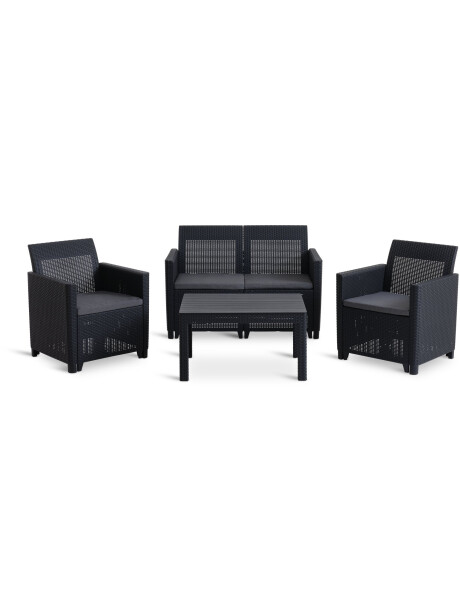 Set jardín MOLDE 4 plazas gris Set jardín MOLDE 4 plazas gris