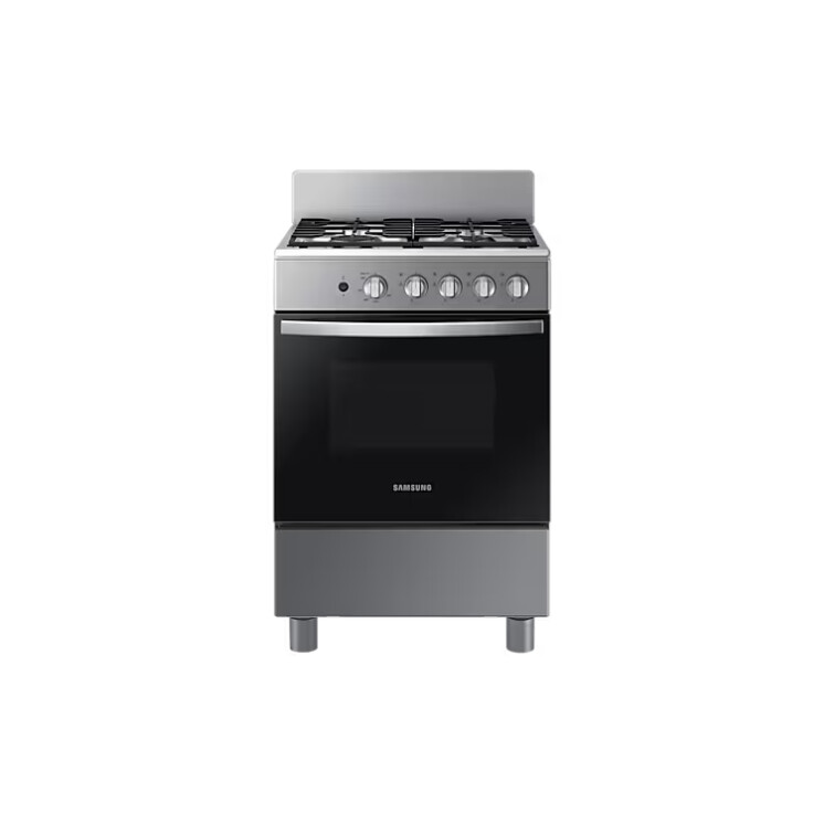 Cocina a gas Samsung Cocina con 4 Quemadores con Quemador Rápido Black