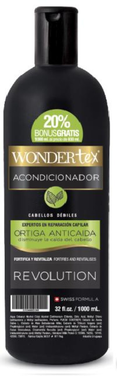 ACONDICIONADOR WONDER TEX ORTIGA REVOLUTION 1 LT 